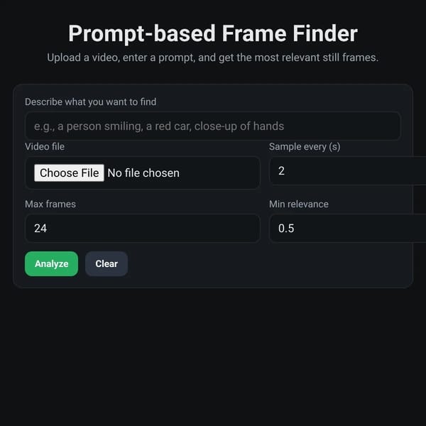 Prompt-based Frame Finder