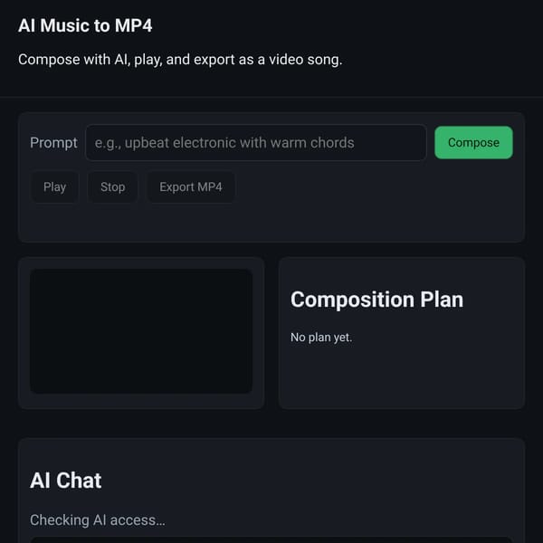 AI Music to MP4
