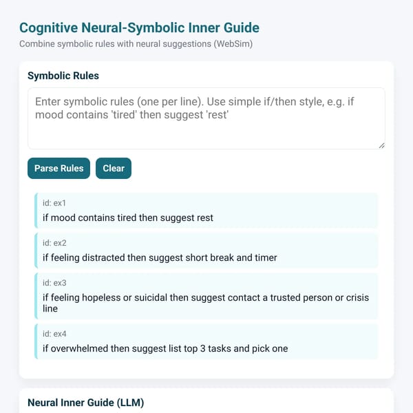 Cognitive Neural‑Symbolic Inner Guide