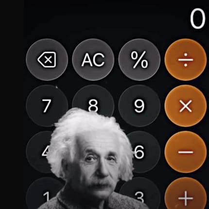 What is this Diddy Blud doing on a calculator
