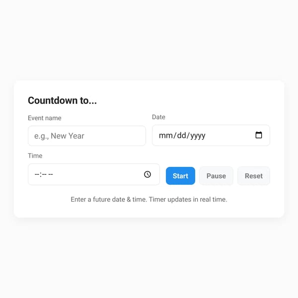 Countdown Timer