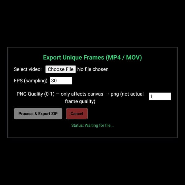 Video Frames Export