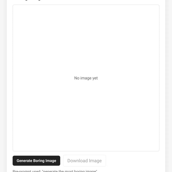 Boring Image Generator