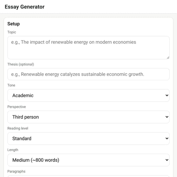Essay Generator