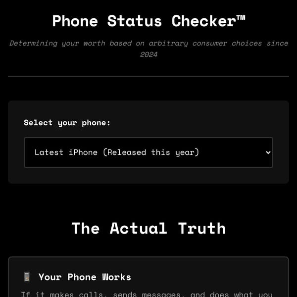 Phone Status Checker™
