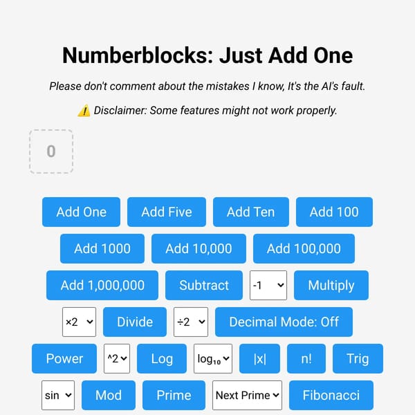 Numberblocks: Just Add One