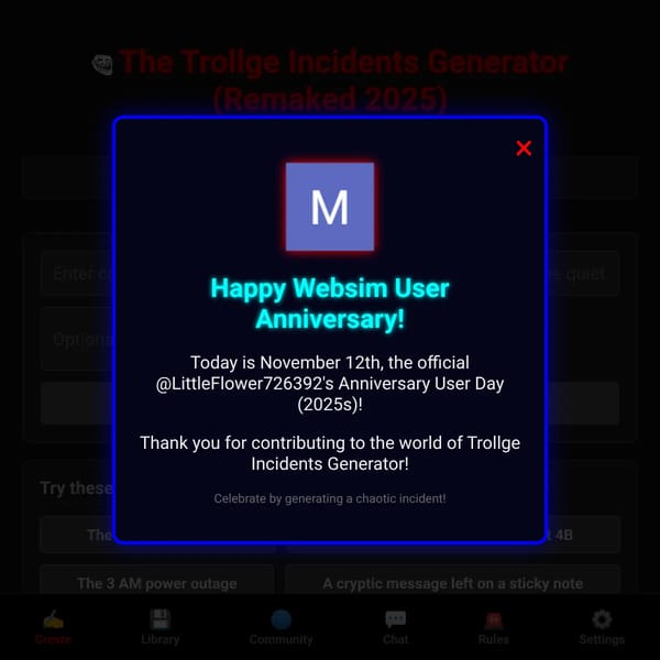 Trollge Incidents Generator (Remaked 2025)