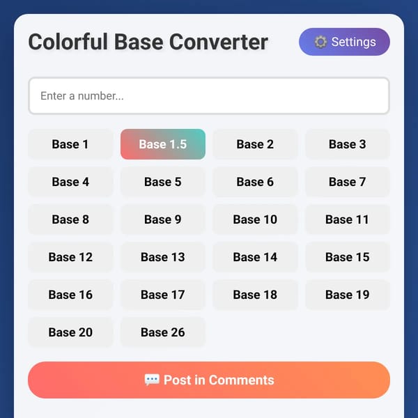 Colorful Base Converter