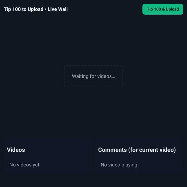 Multiplayer Video Tip Wall