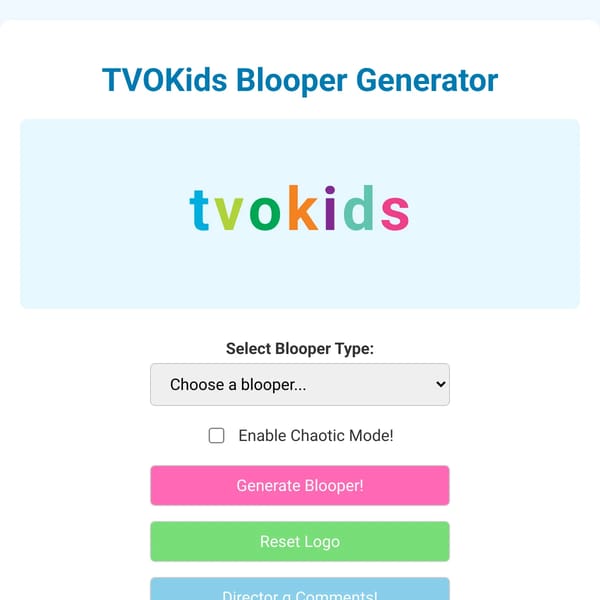 TVOKids Logo Blooper Generator