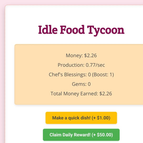 Idle Food Tycoon