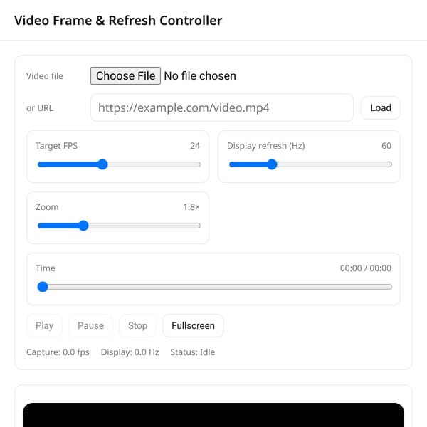 FPS & Refresh Rate Controller