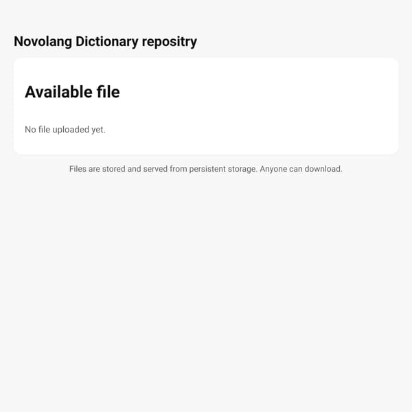 Novolang Dictionary repository DOWNLOAD