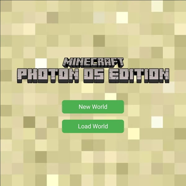Minecraft: PhotonOS edition