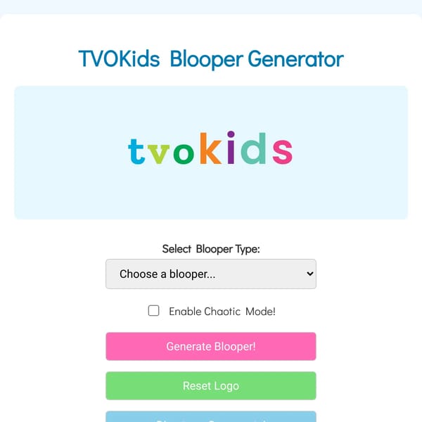 TVOKids Logo Blooper Generator