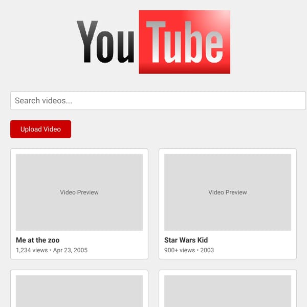 Youtube in 2004 - BRUH.
