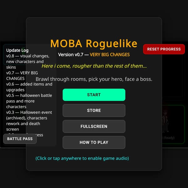 [🎃v0.8] MOBA Rougelike (early access)