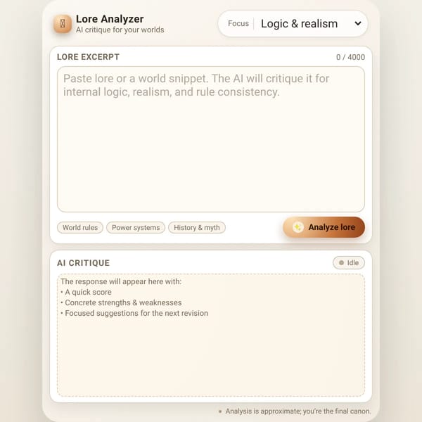 Lore Analyzer