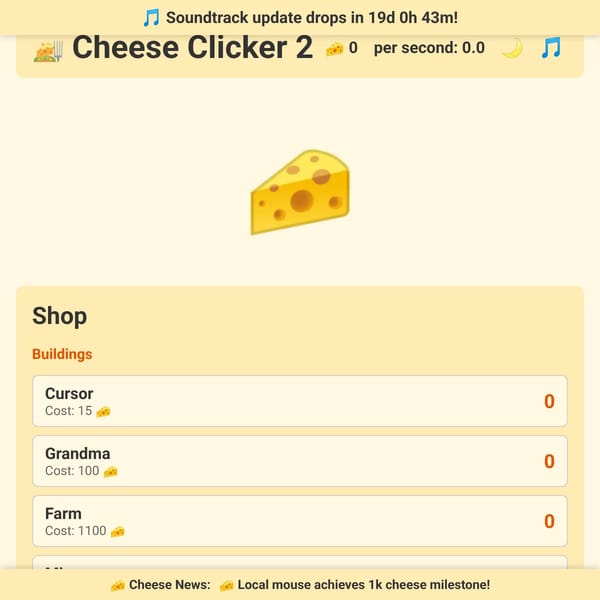 Cheese Clicker 2