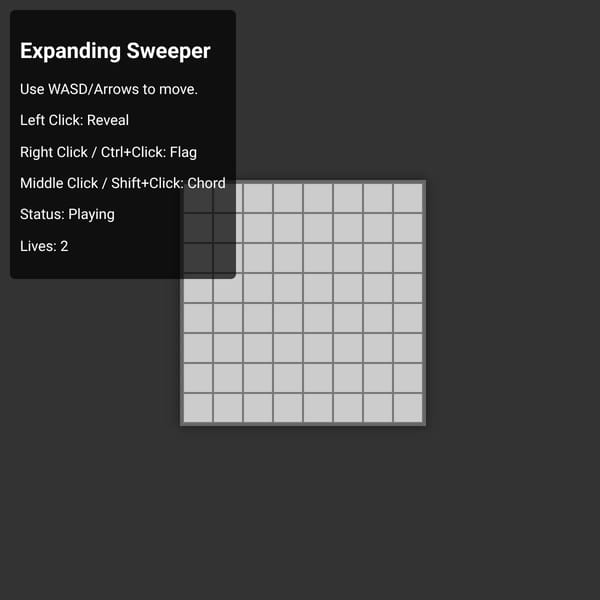 Expanding Minesweeper