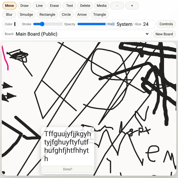 Multiplayer Whiteboard