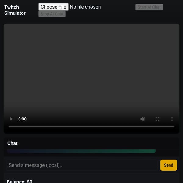 Twitch Stream Simulator (wip)