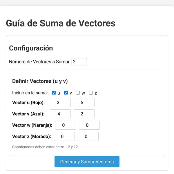 1_Guía de Suma de Vectores