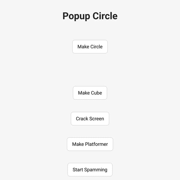 popup test