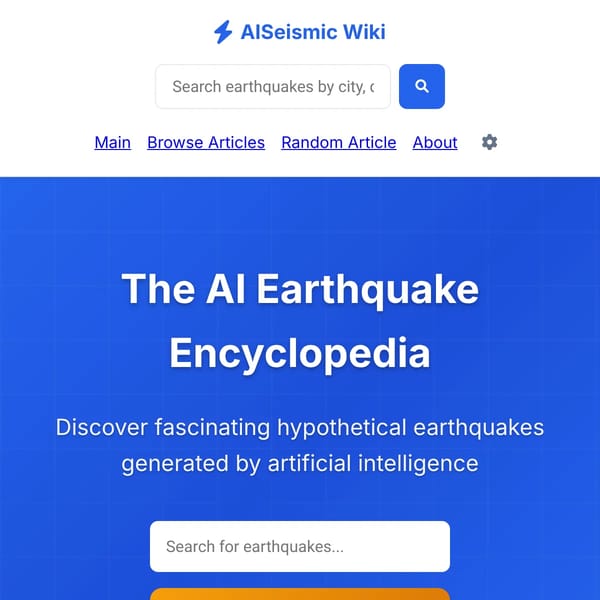 -AI Generated Earthquake Articles-