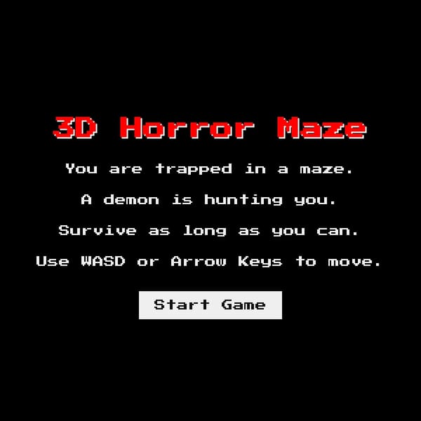 3D Horror Maze