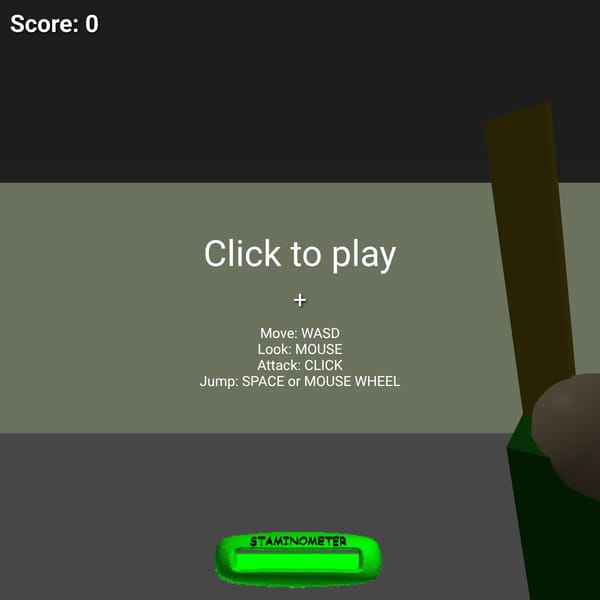 baldis basics but your the bald man