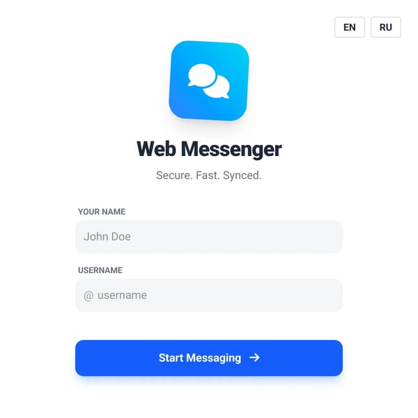 Web Messenger 1.0v beta