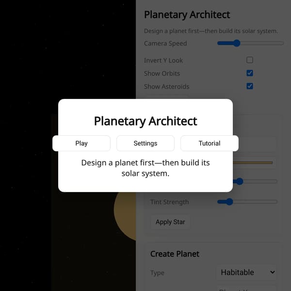 Planetary Architect