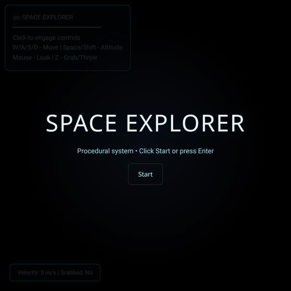 Procedural Space Explorer