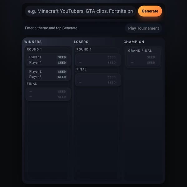 AI Bracket Generator