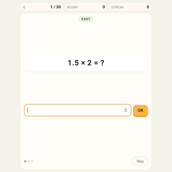 multiplicação com npumeros decimais