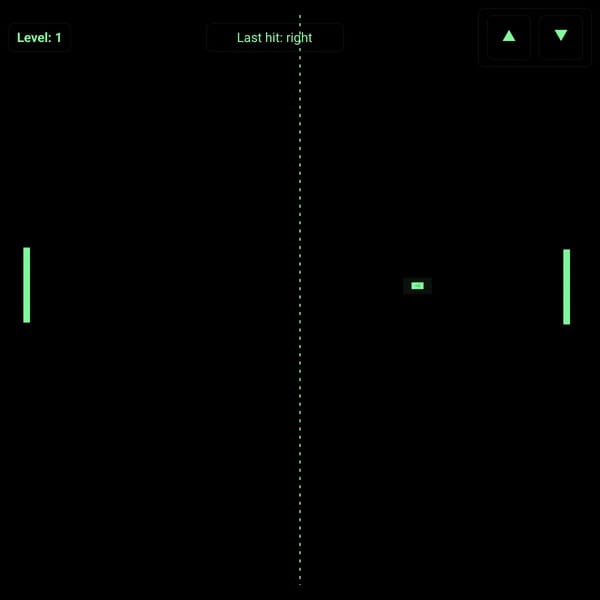 pong but you are the ball