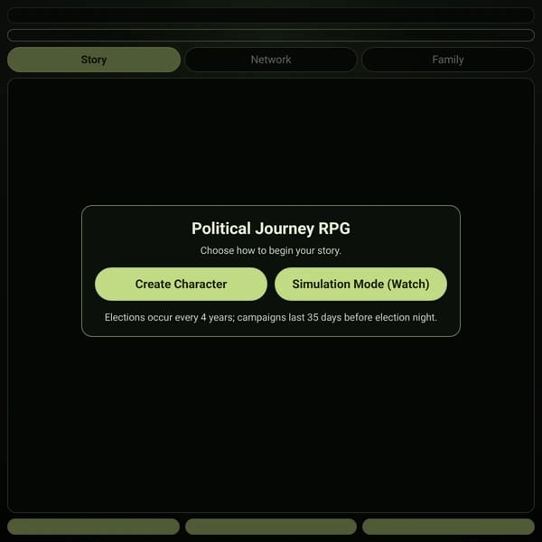 Political Journey RPG