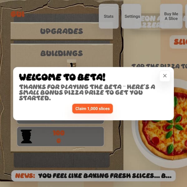 Pizza Clicker beta