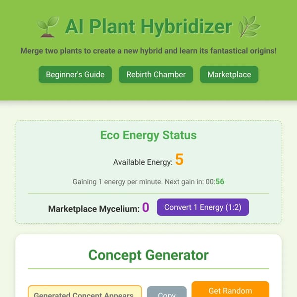 AI Plant Hybridizer