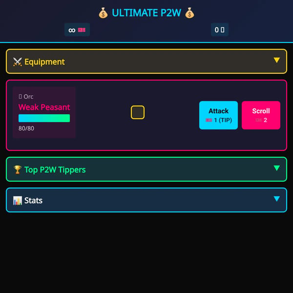 Most P2W Game On Websim Probably