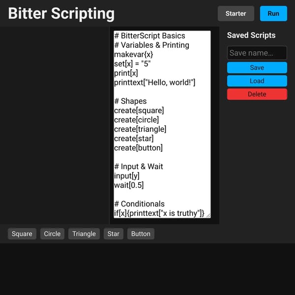 bitter scripting