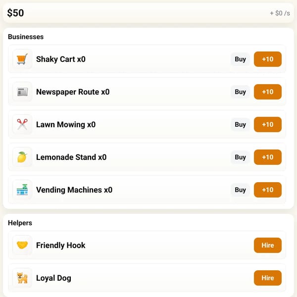 Help Hobo Joe Get Rich — Tycoon
