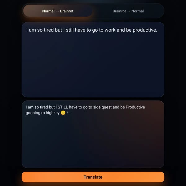 Brainrot Translator