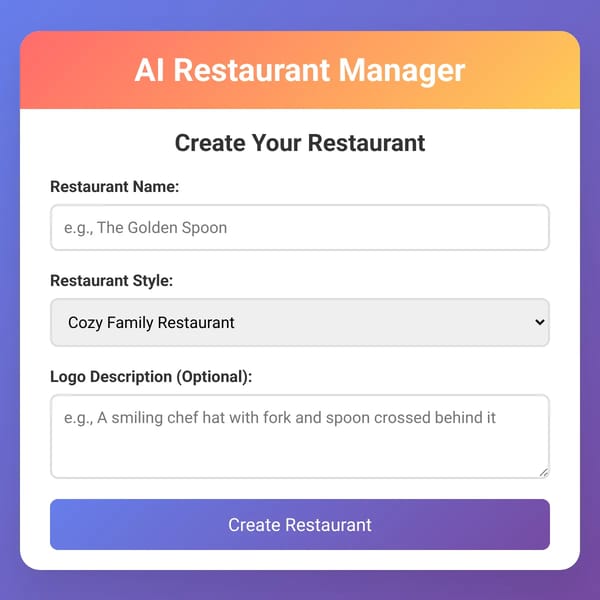 AI Restaurant Manager