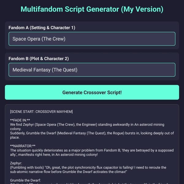 Multifandom Script Generator (My Version)