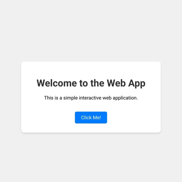 Simple Web App