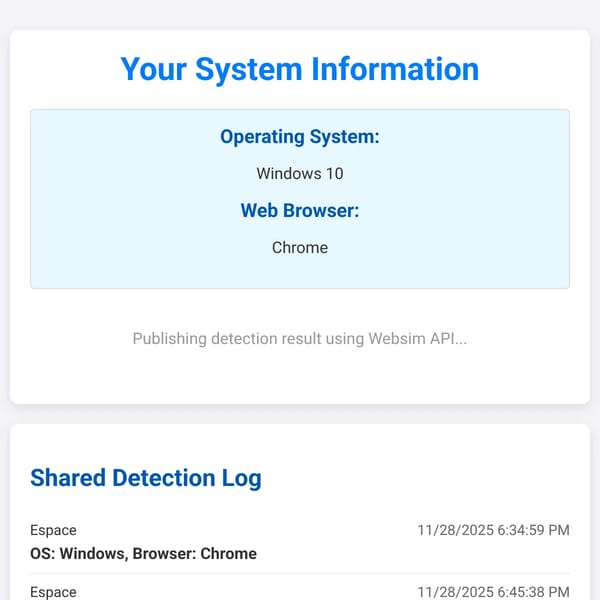 OS & Browser Detector