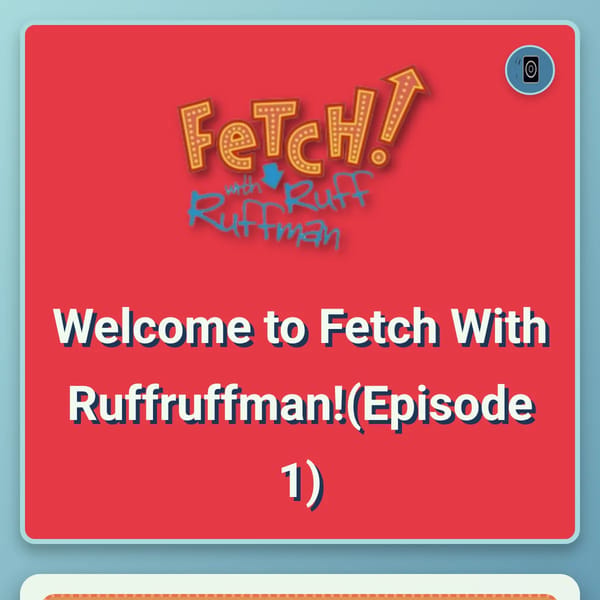 Fetch With Ruffruffman