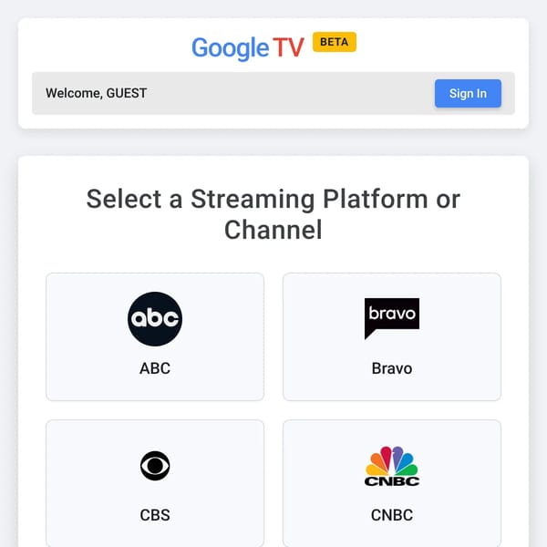 Google TV Beta - The Future of Television!